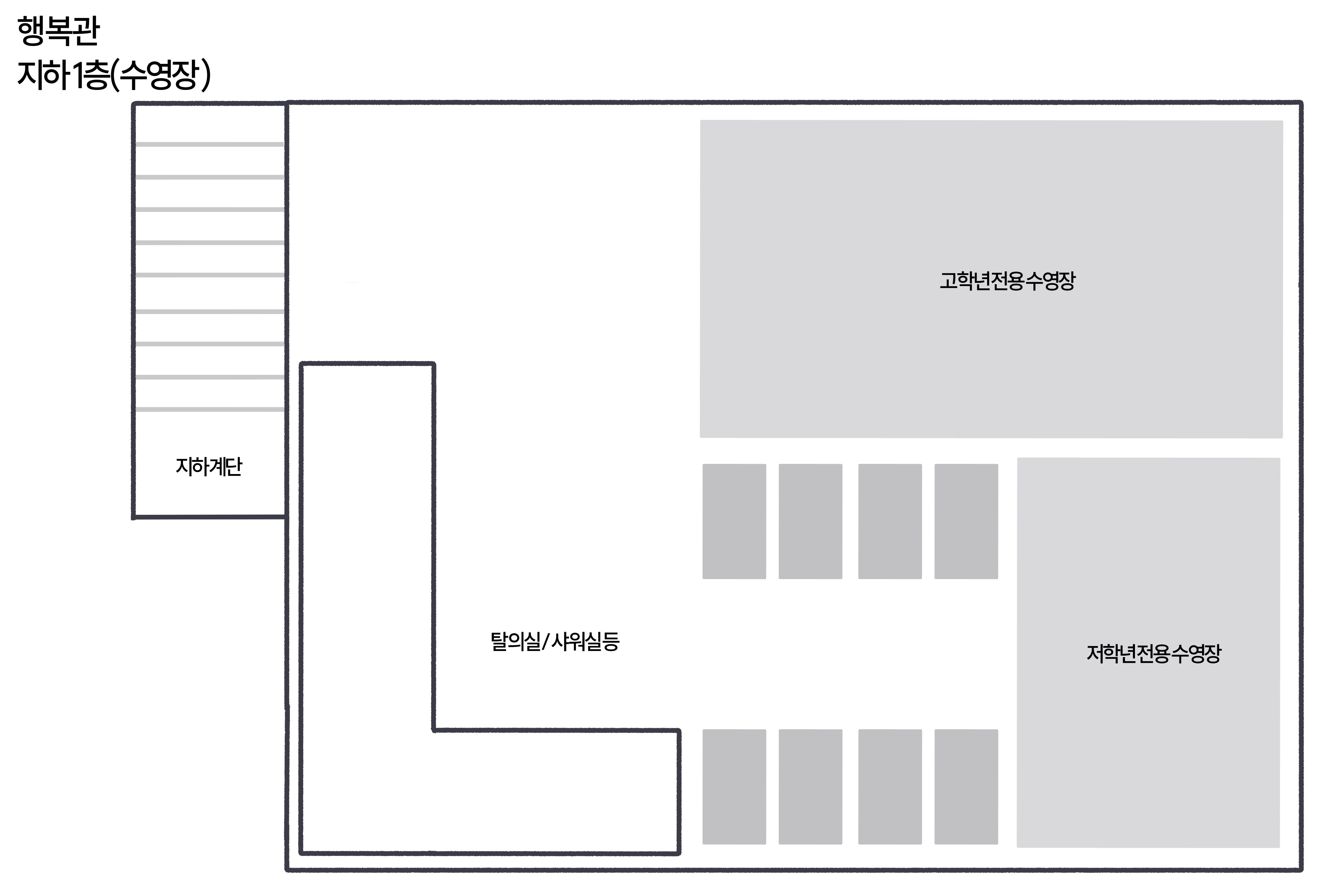 행복관 지하1층 수영장