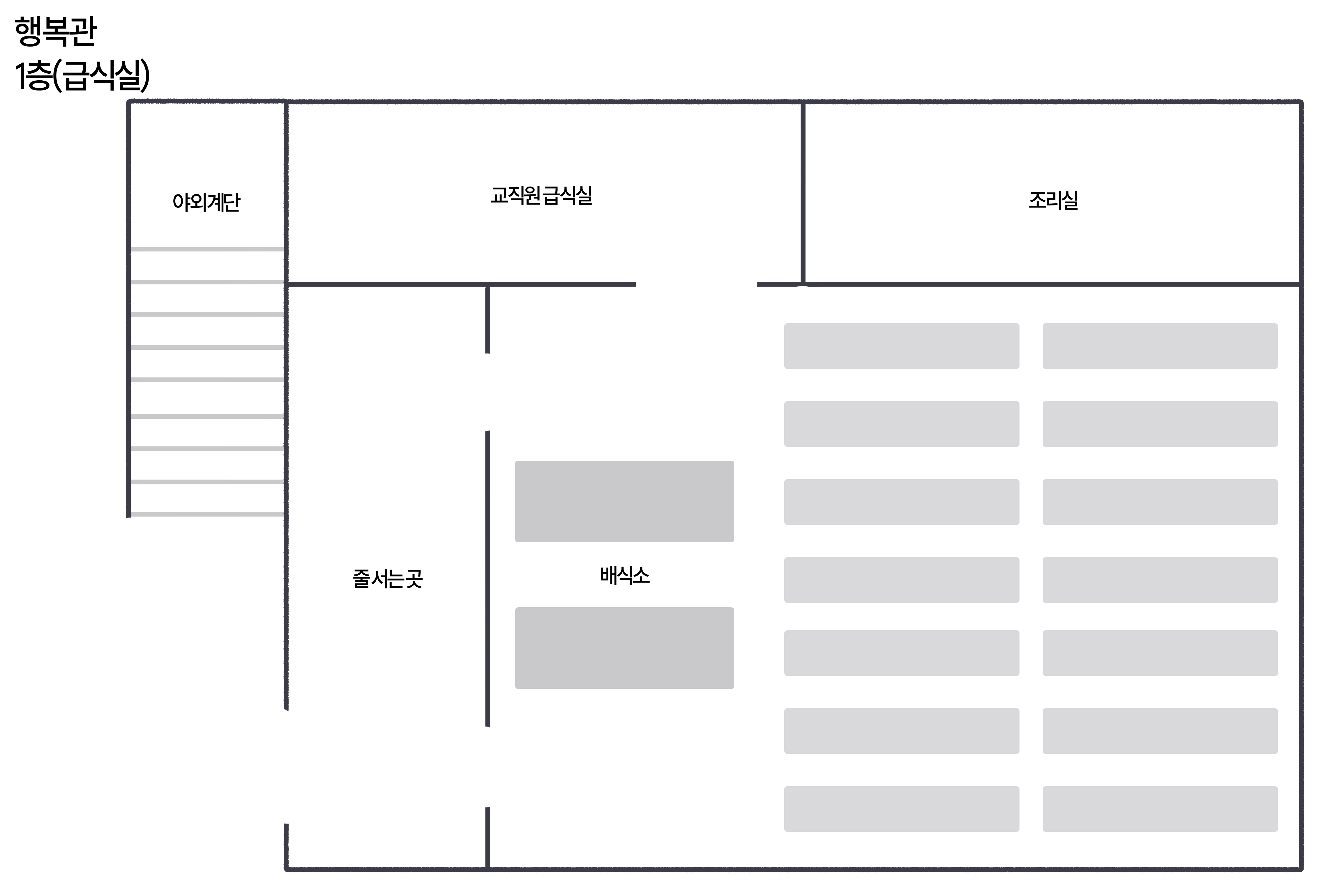 행복관 1층 급식실